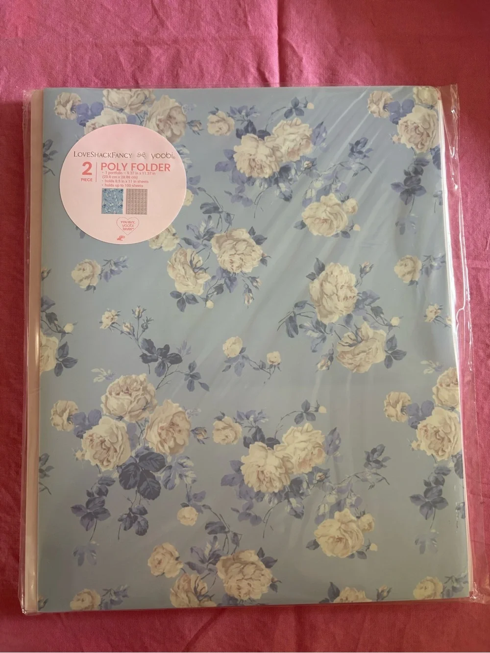 🎀 LoveShackFancy │ Yoobi Everblooming Rosettes & Blooming Heirloom 2 Pack Folder